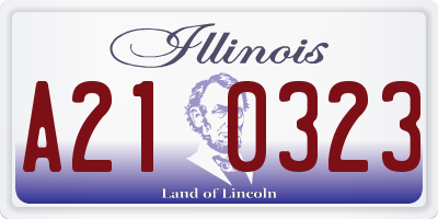 IL license plate A210323