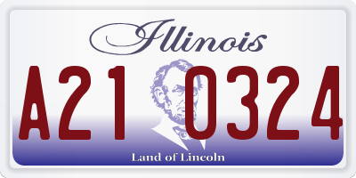 IL license plate A210324