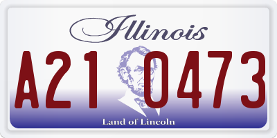 IL license plate A210473