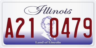 IL license plate A210479