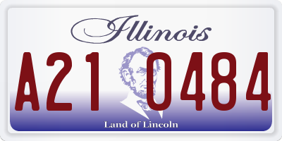 IL license plate A210484