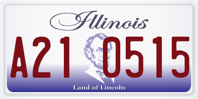 IL license plate A210515
