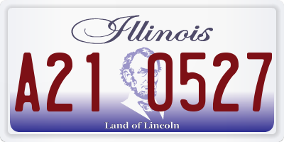 IL license plate A210527