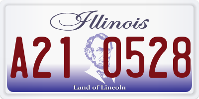 IL license plate A210528