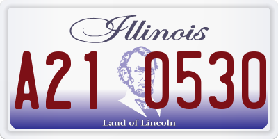 IL license plate A210530