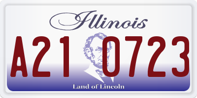 IL license plate A210723