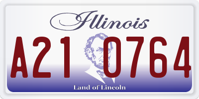 IL license plate A210764