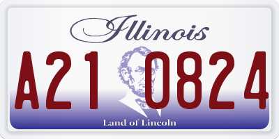 IL license plate A210824