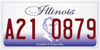 IL license plate A210879