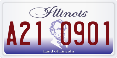 IL license plate A210901