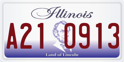 IL license plate A210913