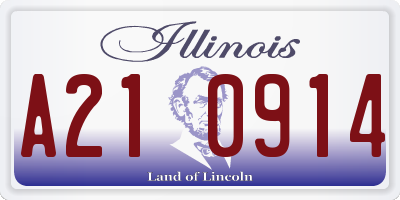 IL license plate A210914