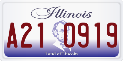 IL license plate A210919