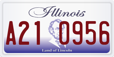IL license plate A210956