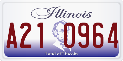 IL license plate A210964