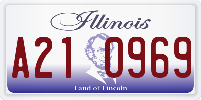 IL license plate A210969