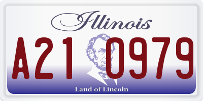 IL license plate A210979