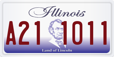 IL license plate A211011