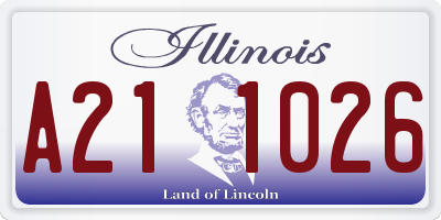 IL license plate A211026
