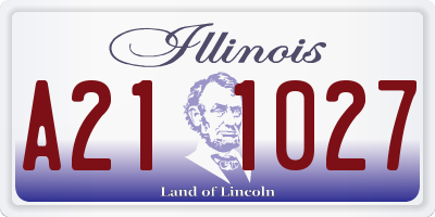 IL license plate A211027