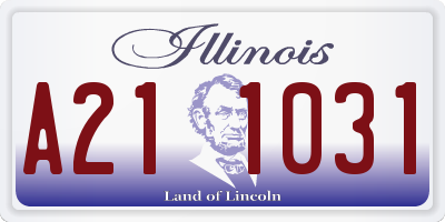 IL license plate A211031