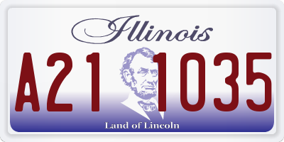 IL license plate A211035