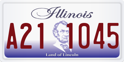 IL license plate A211045