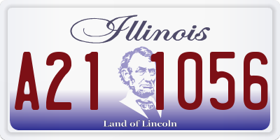 IL license plate A211056