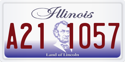 IL license plate A211057
