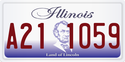 IL license plate A211059