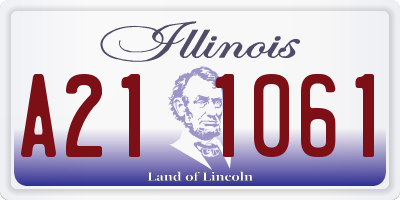 IL license plate A211061