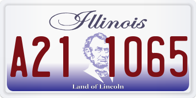 IL license plate A211065