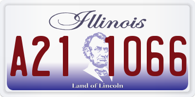 IL license plate A211066