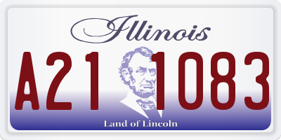 IL license plate A211083