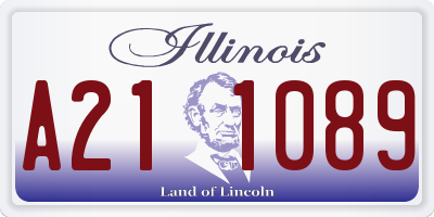 IL license plate A211089