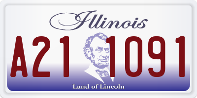 IL license plate A211091