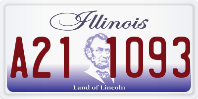 IL license plate A211093