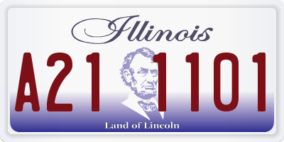 IL license plate A211101