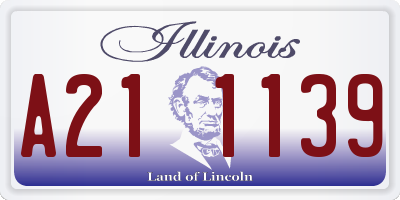IL license plate A211139