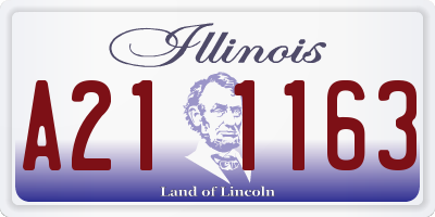 IL license plate A211163