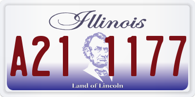 IL license plate A211177