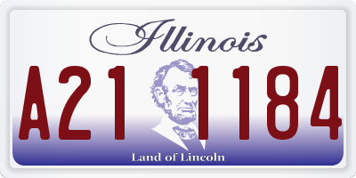 IL license plate A211184