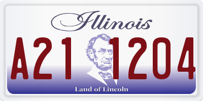IL license plate A211204
