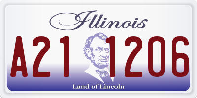 IL license plate A211206