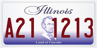 IL license plate A211213