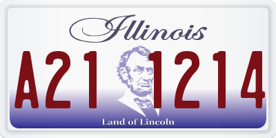 IL license plate A211214