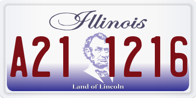 IL license plate A211216