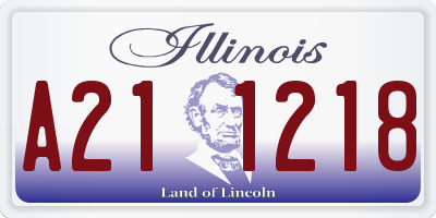 IL license plate A211218