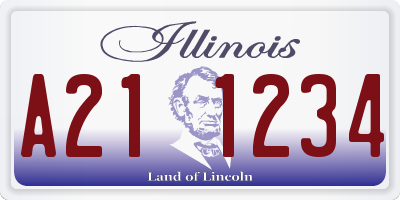 IL license plate A211234
