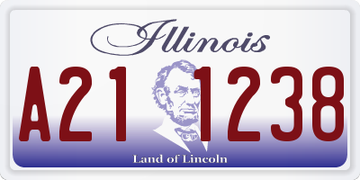 IL license plate A211238
